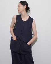 【CYAN 2026 SPRING＆SUMMER VOL.1】4ポケットワッフルハーフベスト - Champdelarose
