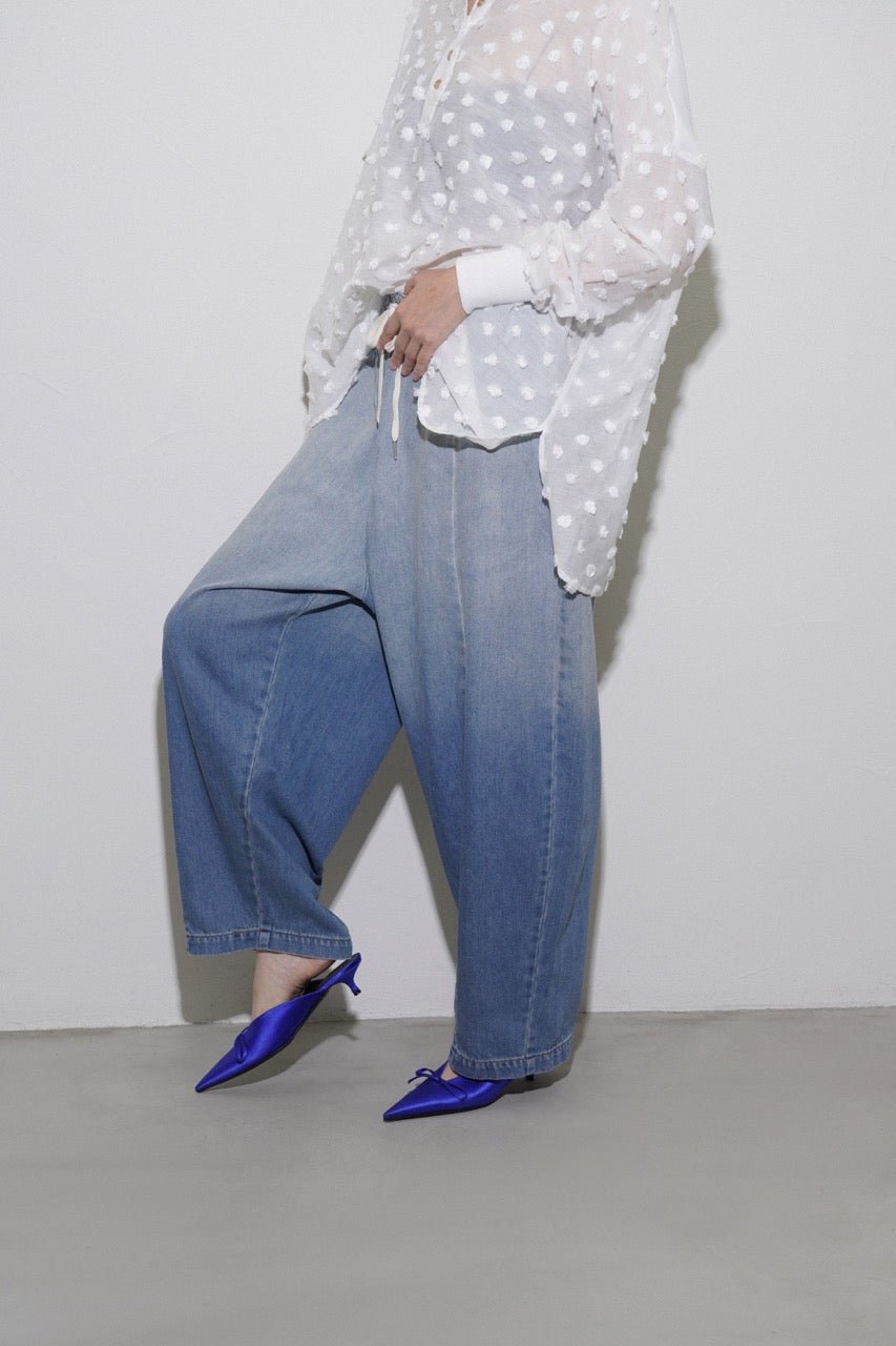 【CYAN 2026 SPRING＆SUMMER VOL.1】グラデーションBIGバルーンデニム - Champdelarose