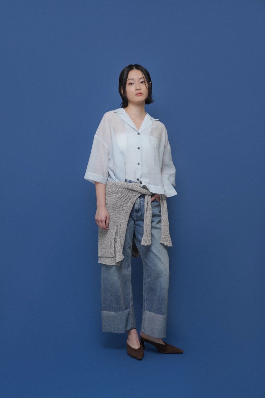 【CYAN 2026 SS Vol.2】ロールアップストレートデニム - Champdelarose