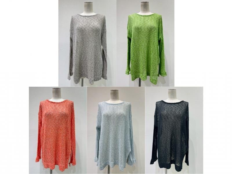 【CYAN 2026 SS Vol.2】ネップメッシュニットTOPS - Champdelarose