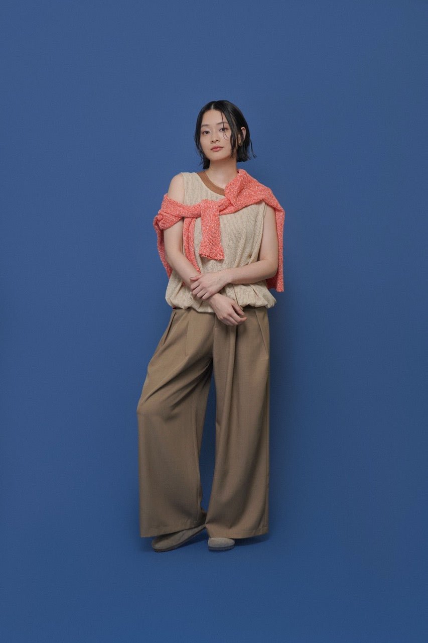 【CYAN 2026 SS Vol.2】ネップメッシュニットTOPS - Champdelarose