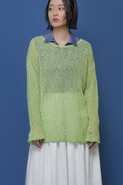 【CYAN 2026 SS Vol.2】ネップメッシュニットTOPS - Champdelarose