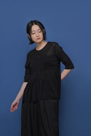 【CYAN 2026 SS Vol.2】アシメギャザーチュールTOPS - Champdelarose