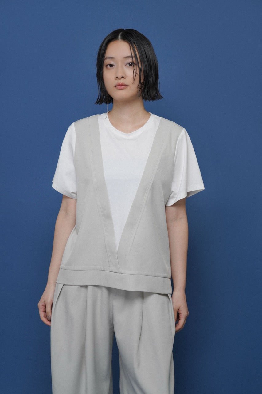 【CYAN 2026 SS Vol.2】レイヤーライクコンビTOPS - Champdelarose