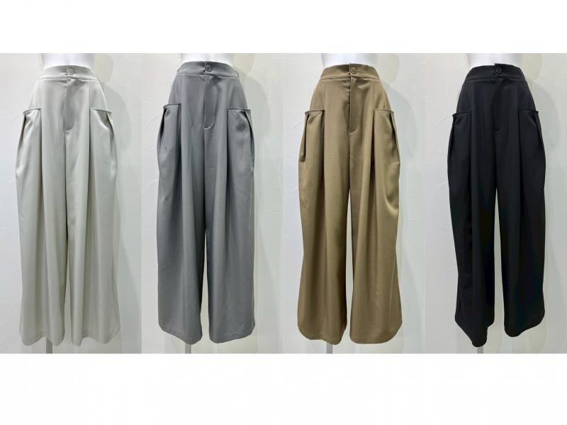 【CYAN 2026 SS Vol.2】Wタックストレッチワイド - Champdelarose