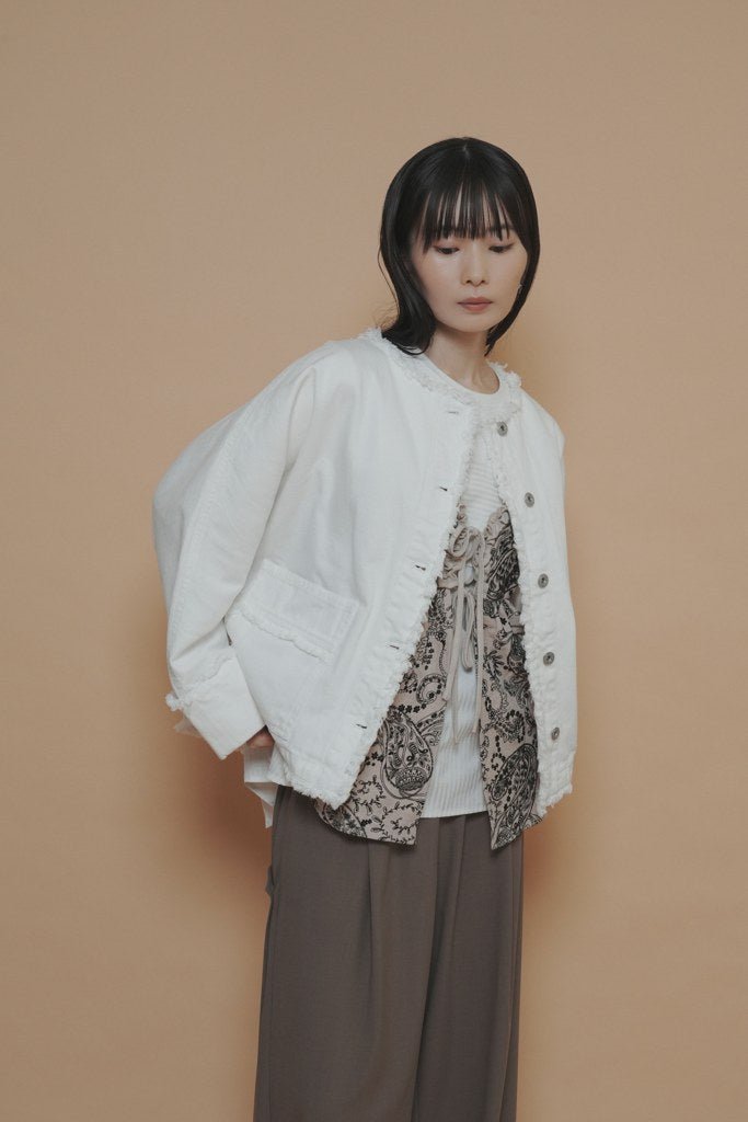 【CYAN 2027 SS VOL.1】フロッキーペイズリーキャミ - 3月中旬頃発送 - Champdelarose