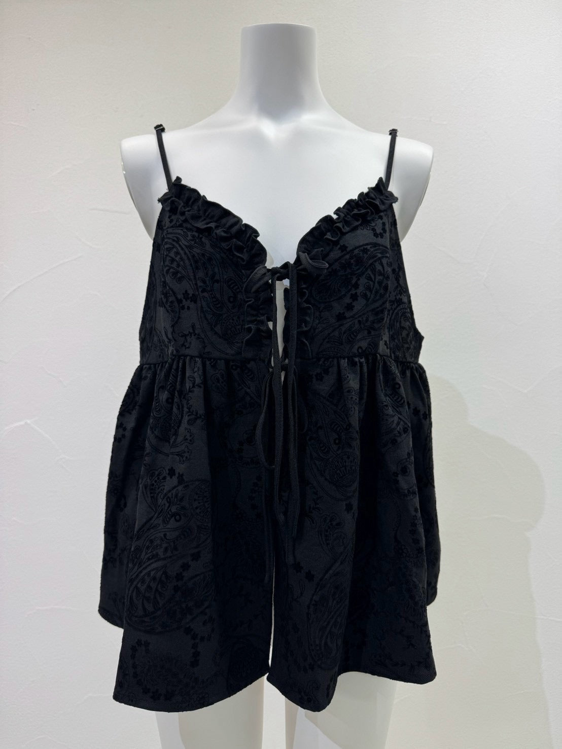 【CYAN 2027 SS VOL.1】フロッキーペイズリーキャミ - 3月中旬頃発送 - Champdelarose