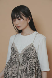 【CYAN 2027 SS VOL.1】フロッキーペイズリーキャミ - 3月中旬頃発送 - Champdelarose