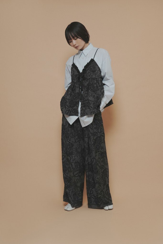 【CYAN 2027 SS VOL.1】フロッキーペイズリーキャミ - 3月中旬頃発送 - Champdelarose
