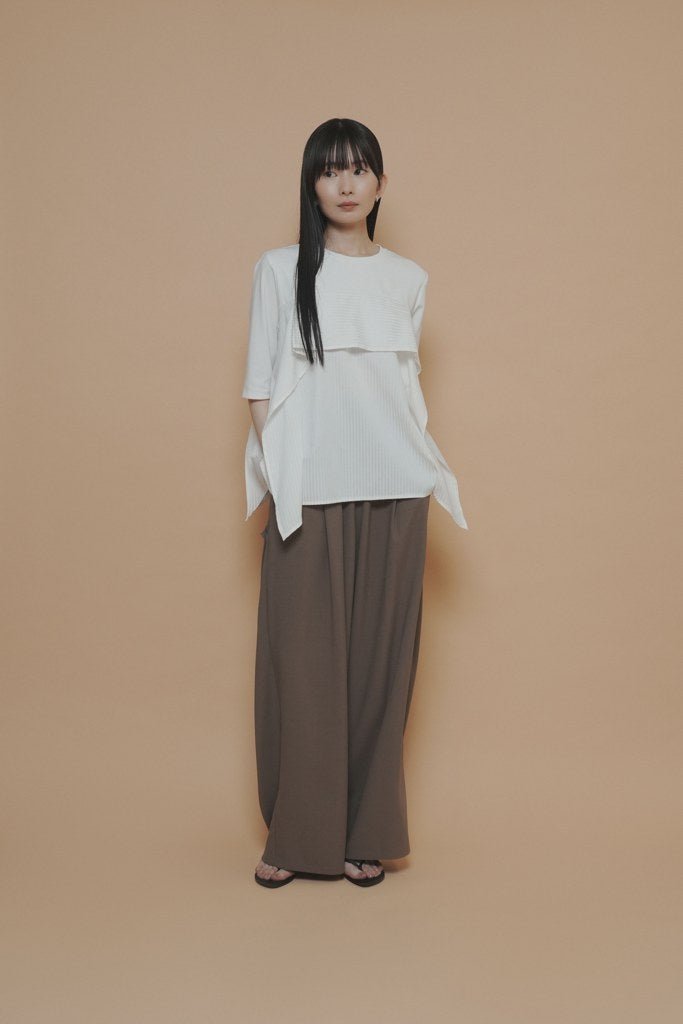 【CYAN 2027 SS VOL.1】サッカーストライプコンビTOPS - 3月中旬頃発送 - Champdelarose