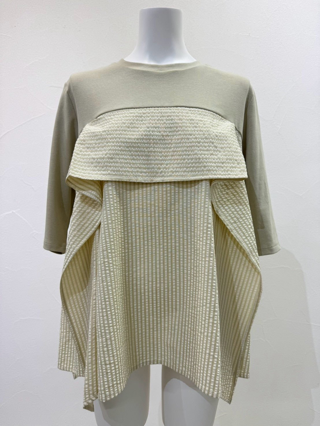【CYAN 2027 SS VOL.1】サッカーストライプコンビTOPS - 3月中旬頃発送 - Champdelarose