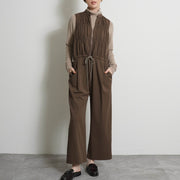 【CYAN tokyo 2026 AW VOL.1】ティアードスキッパーサロペット - Champdelarose
