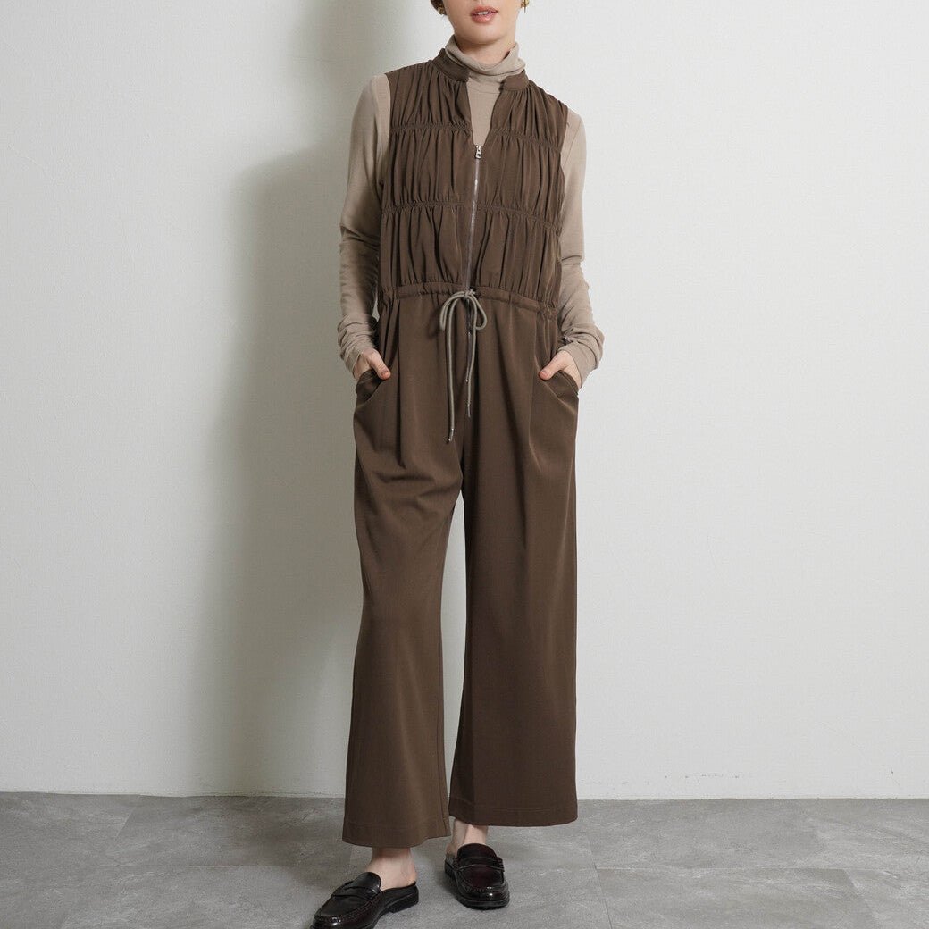 【CYAN tokyo 2026 AW VOL.1】ティアードスキッパーサロペット - Champdelarose