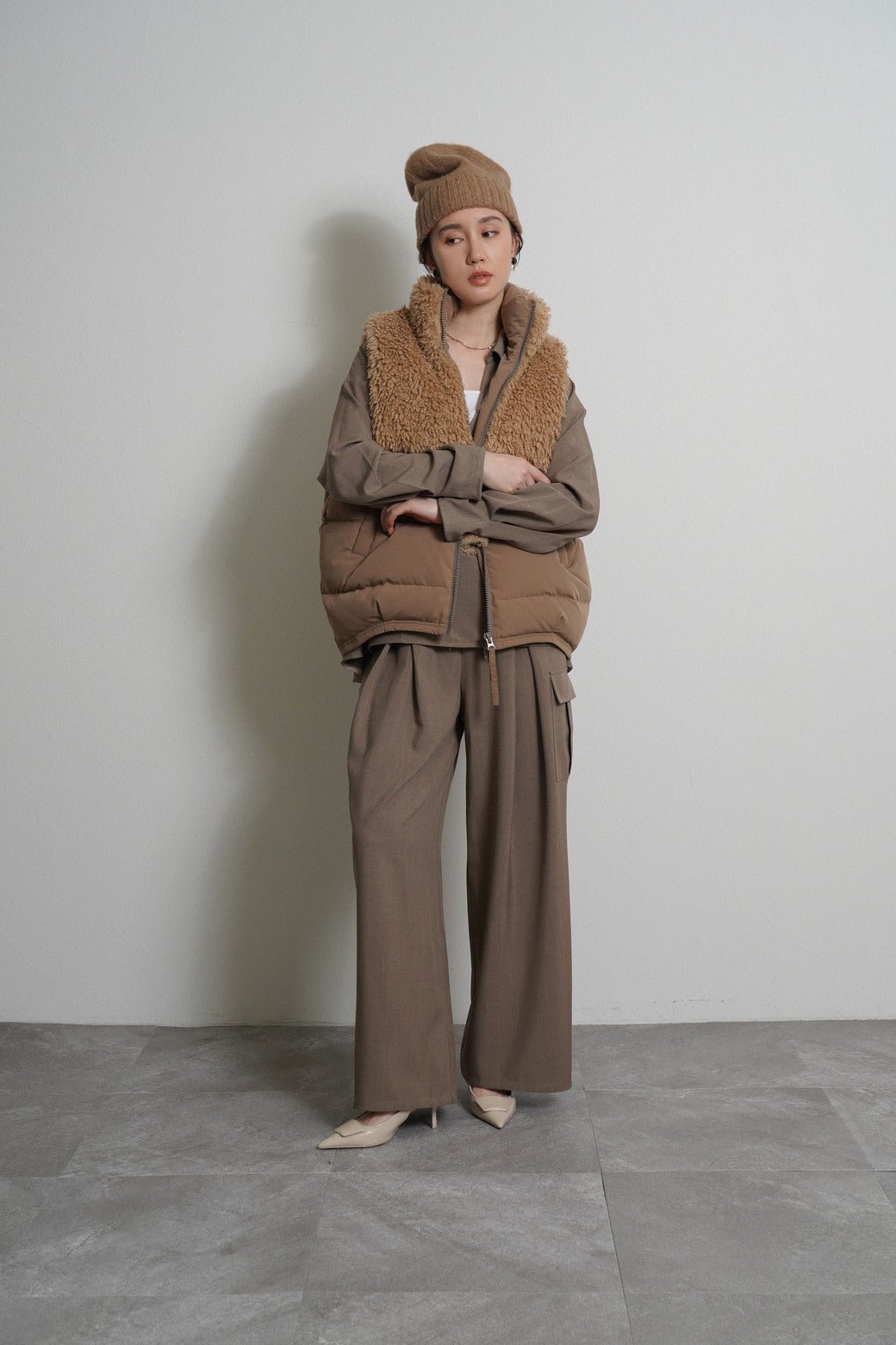 【CYAN tokyo 2026 AW VOL.1】レイヤーウエストクロスタックカーゴ - Champdelarose