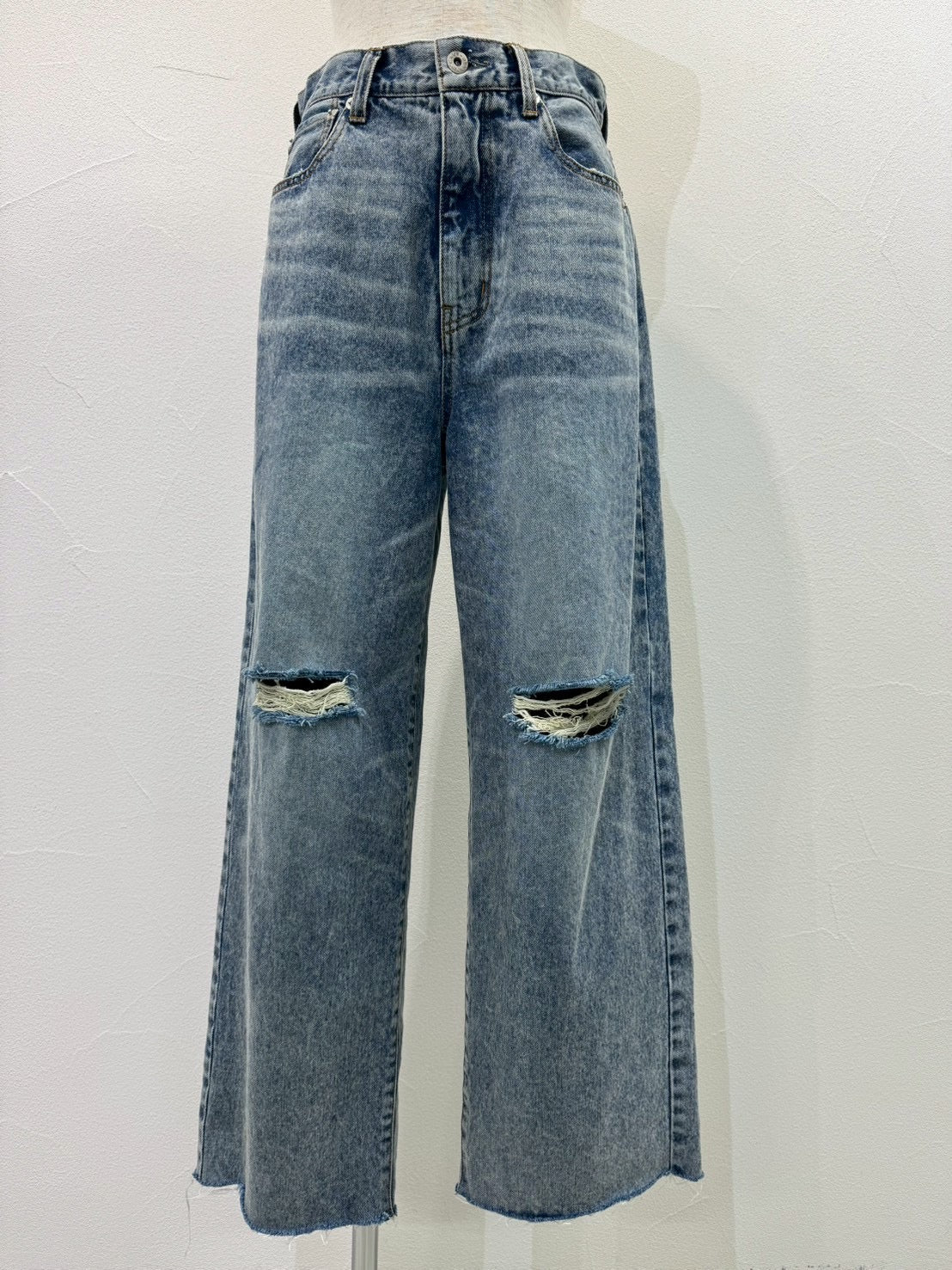 【CYAN tokyo 2026 AW VOL.1】クラッシュデニムヴィンテージワイド - Champdelarose