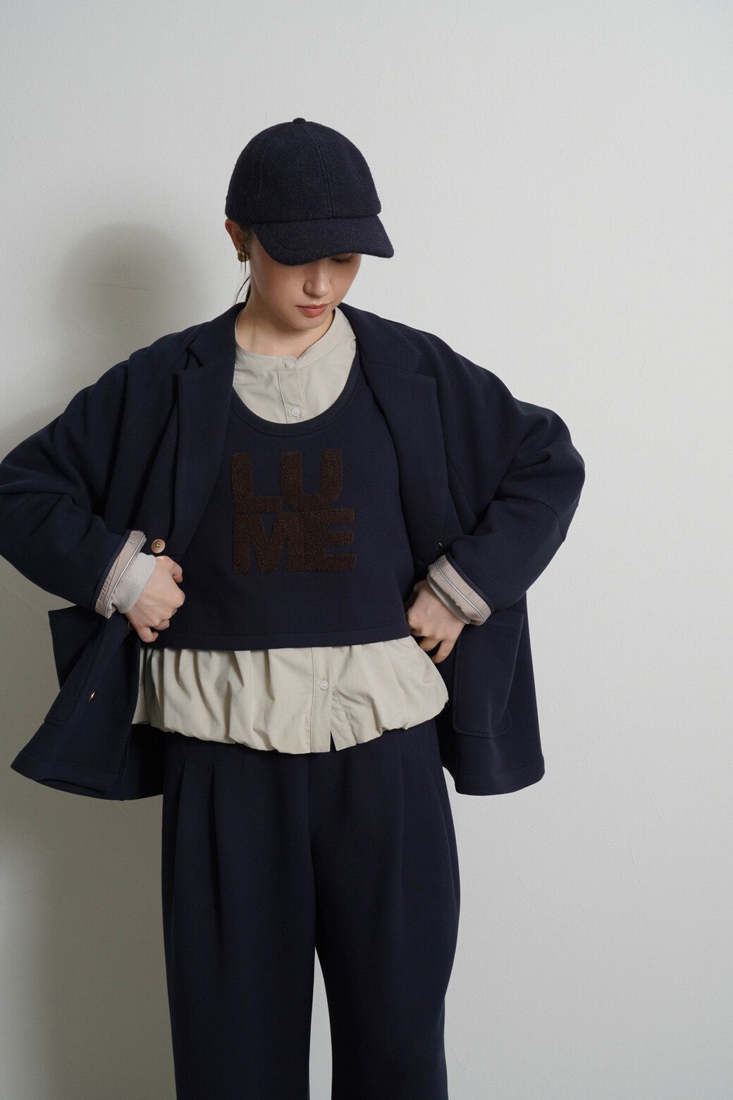 【CYAN tokyo 2026 AW VOL.1】サイドリブフリースベスト - Champdelarose