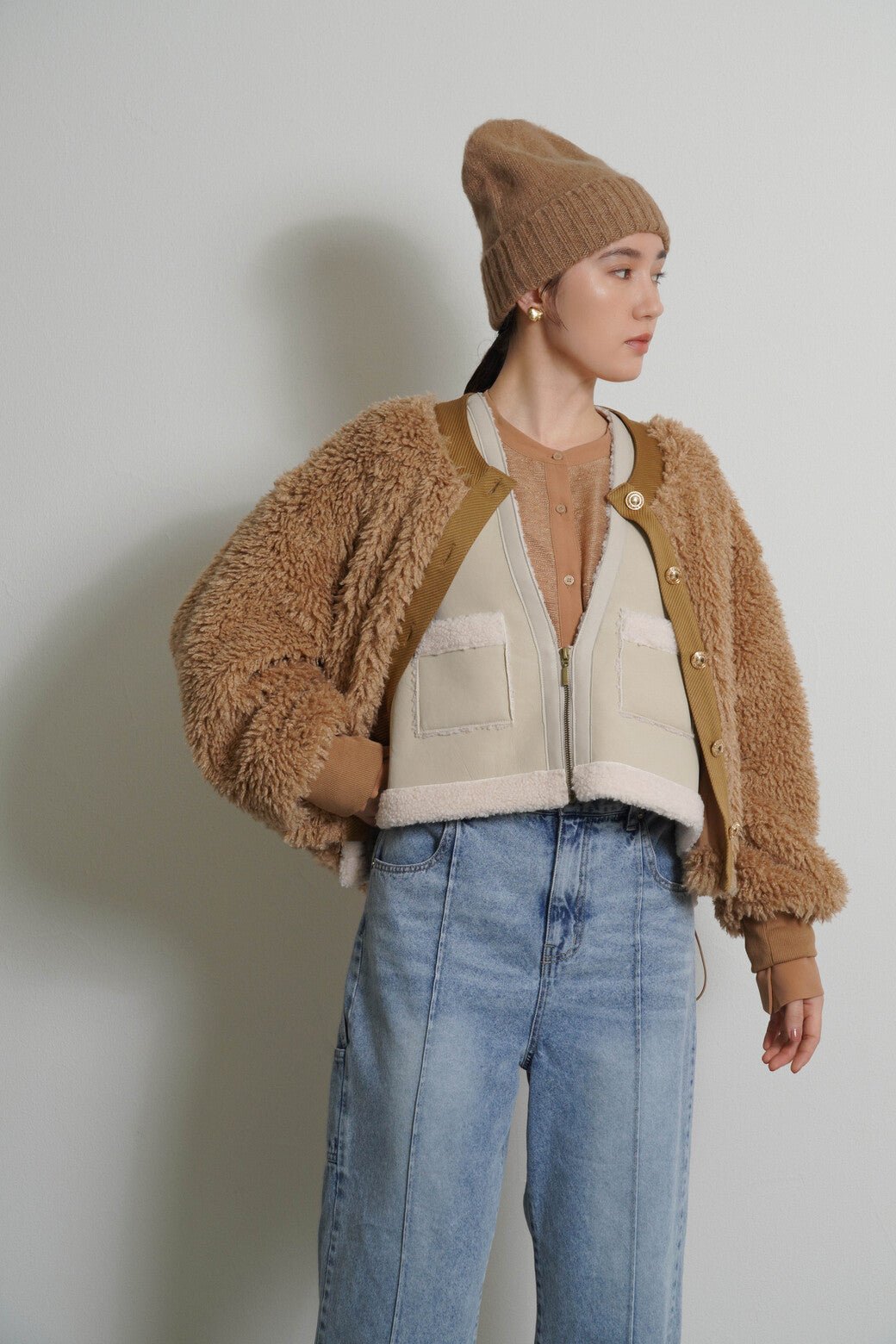 【CYAN tokyo 2026 AW VOL.1】ソフトデニムピンタックワイド - Champdelarose