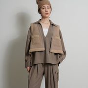 【CYAN tokyo 2026 AW VOL.1】バックオーバームートンベスト - Champdelarose
