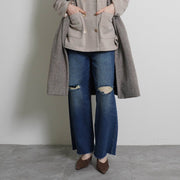 【CYAN tokyo 2026 AW VOL.1】クラッシュデニムヴィンテージワイド - Champdelarose