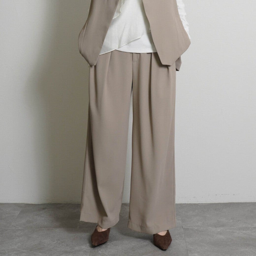 【CYAN tokyo 2026 AW VOL.1】インプリーツジョーゼットワイド - Champdelarose
