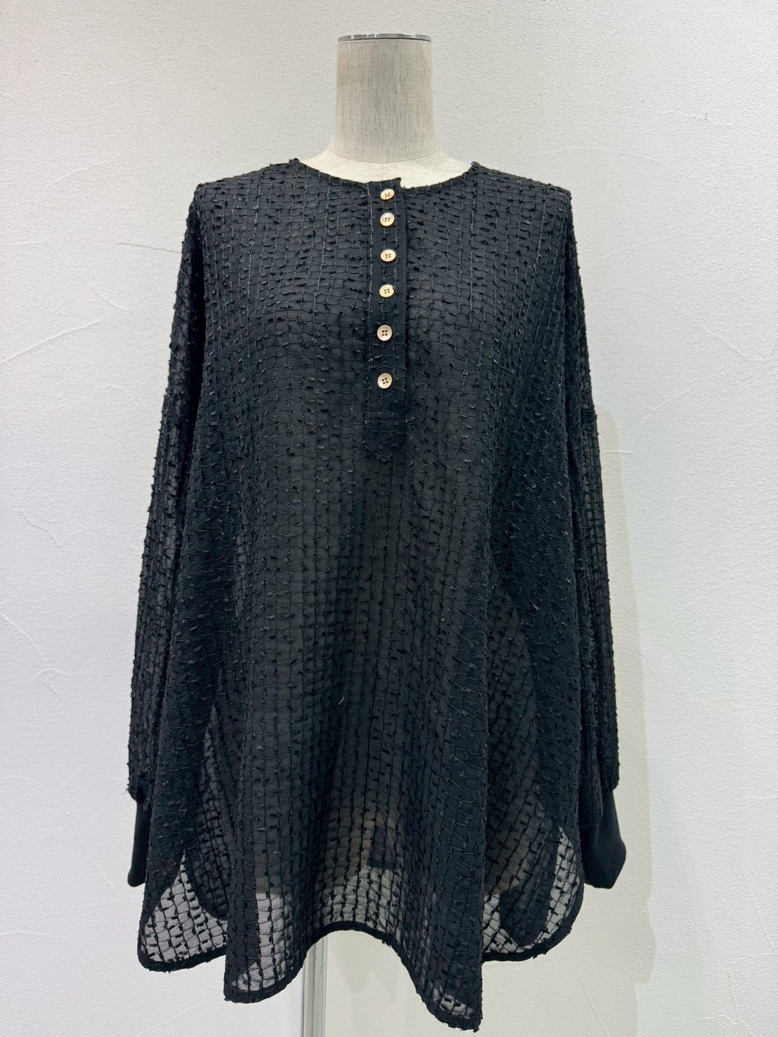 【CYAN tokyo 2026 AW VOL.1】ループカットシアジャガードヘンリー - Champdelarose