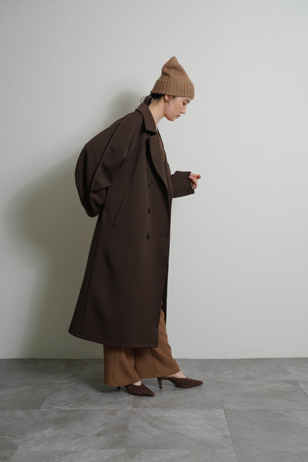 【CYAN tokyo 2026 AW VOL.1】ピンスリーブBIGカルゼコート - Champdelarose