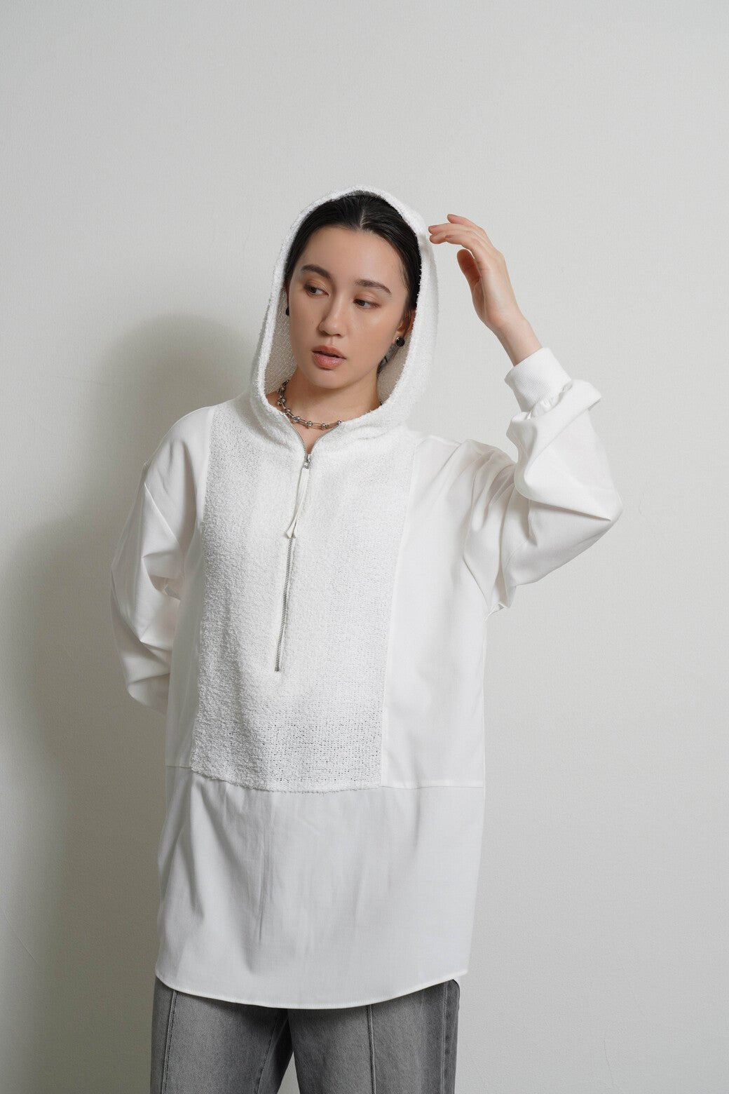 【CYAN tokyo 2026 AW VOL.1】パイルフーディスリットPO - Champdelarose