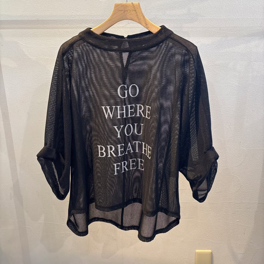 【select】メッシュ半袖プルオーバー