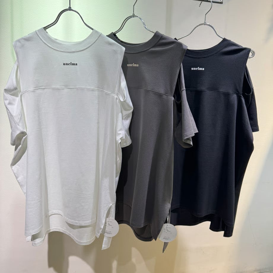【champdelarose×anana】オフショルダー風ロングTシャツ