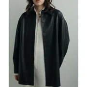 【anuke】Ecoleather Over Jacket
