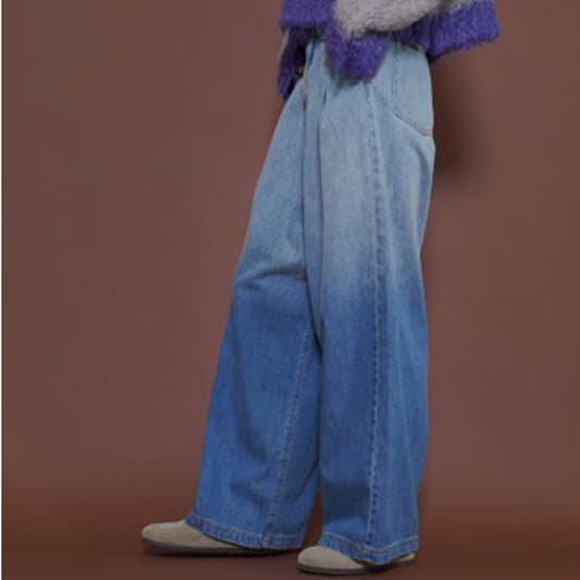 【CYAN 2025 AW vol.2】グラーデーションデニムワイド