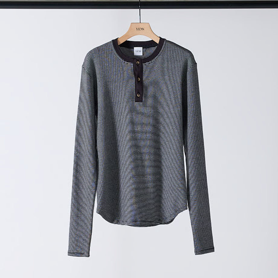 YENN 2025 AUTUMN/WINTER】STP HENRY LONG TEE - Champdelarose