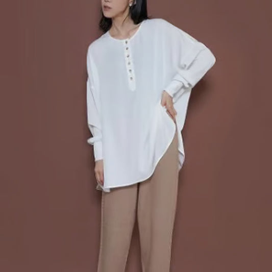 【CYAN 2025 AW vol.2】クロッシーヘンリーリブブラウス