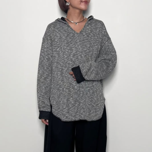 【CHIGNON 2025 AUTUMN/WINTER】フーディーニットソーPO