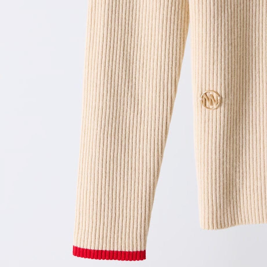 【YENN 2025 AUTUMN/WINTER】WOOL RIB CREW CD