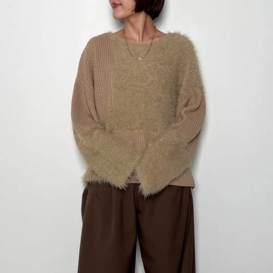 【CHIGNON 2025 AUTUMN/WINTER】編地MIXニットPO
