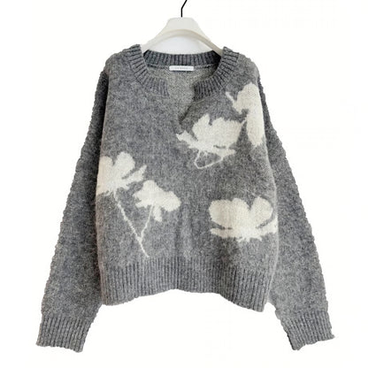 【CHIGNON 2025 AUTUMN/WINTER】フラワーPOニット