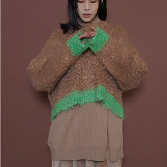 【CYAN 2025 AW vol.2】配色カーリーショートニット
