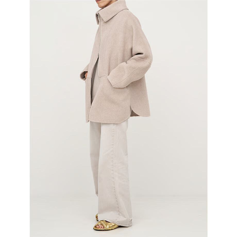 【YENN 2025 AUTUMN/WINTER】ZIP COLLAR MID COAT