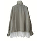 【CHIGNON 2025 AUTUMN/WINTER】レースヘムスタンドカラーSH