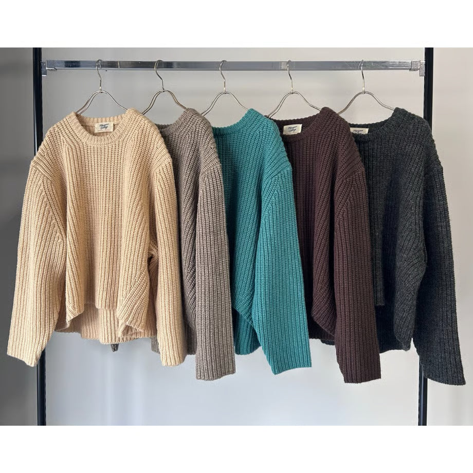 【MARGAUX 2025 WINTER】片畦ニットPO