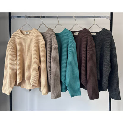 【MARGAUX 2025 WINTER】片畦ニットPO