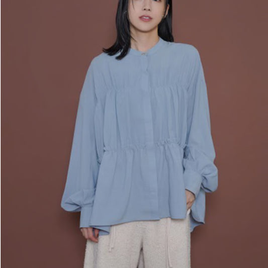 【CYAN 2025 AW vol.2】シャーリングティアードブラウス
