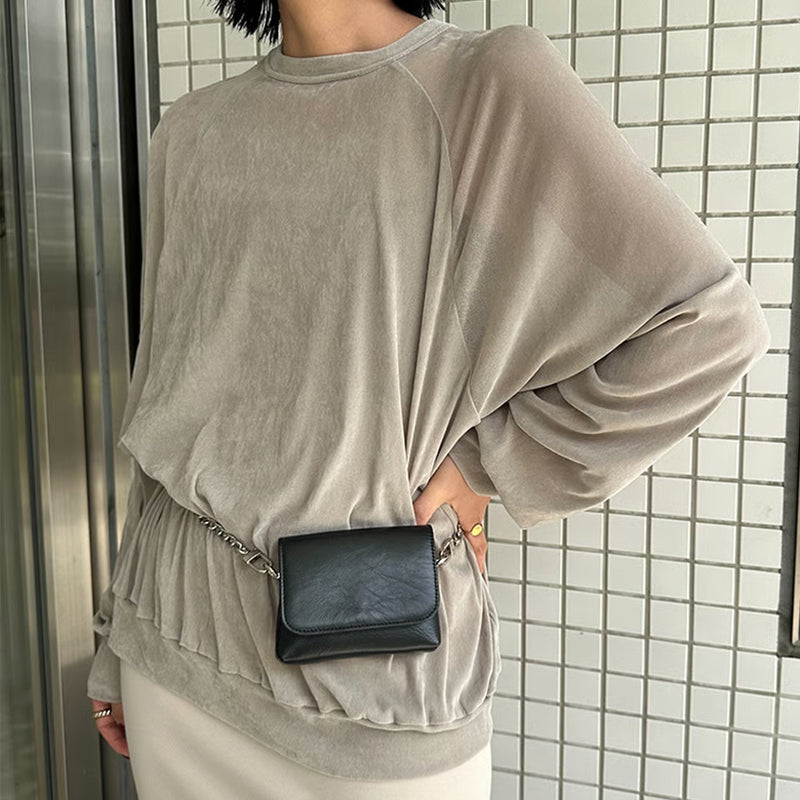 【YENN 2025 AUTUMN/WINTER】FLOCKY TULLE PO