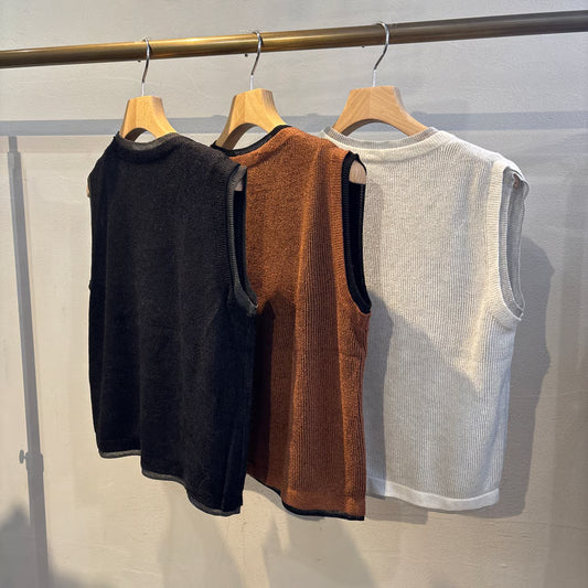 【select】レイヤード風ニットタンクトップ