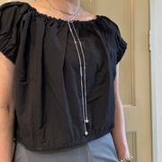 【champdelarose】ラリエットボール付きロングネックレス