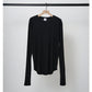 【YENN LIMITED ORDER】COTTON RIB LONG TEE