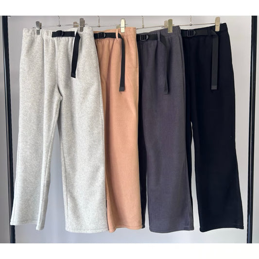 【MARGAUX 2025 WINTER】ウェビングベルトフリースパンツ