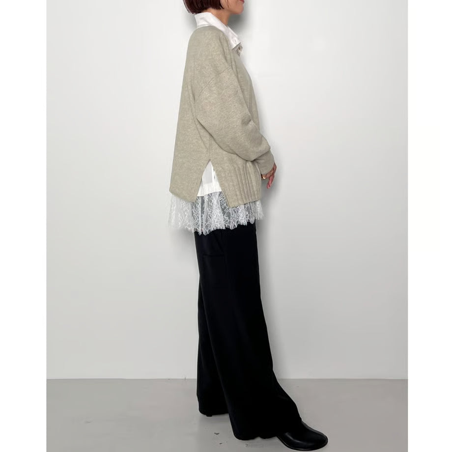 【CHIGNON 2025 AUTUMN/WINTER】サイドスリット2WAYニット