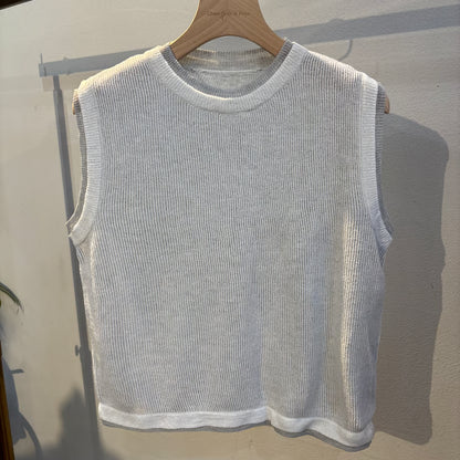 【select】レイヤード風ニットタンクトップ